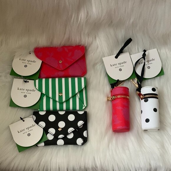 KATE SPADE X TARGET Envelope Card Cases & Lipstick Cases SET 5 PIECES - Picture 1 of 3